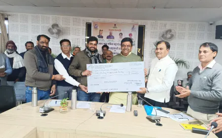 Rajasthan : मिनी सचिवालय सभागार, अलवर में आयोजित 'सहकार से समृद्धि' जिला स्तरीय कार्यक्रम