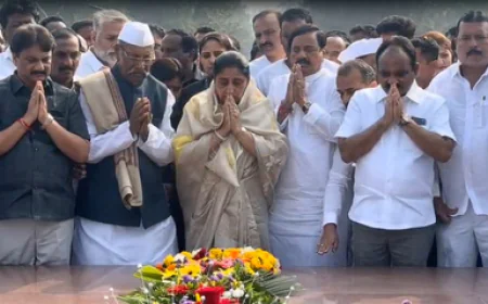 महाराष्ट्र की डिप्टी सीएम सुनेत्रा पवार ने पति के विरासत को आगे बढ़ाया, यशवंतराव चव्हाण को दी श्रद्धांजलि