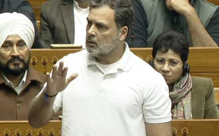 लोकसभा में राहुल गांधी ने लद्दाख सीमा विवाद उठाया: बोलने से रोके जाने का आरोप, हंगामा जारी , सदन स्थगित