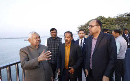 नीतीश कुमार का 'ग्राउंड जीरो' निरीक्षण: दीघा घाट पर अब होगी भव्य गंगा आरती, नए सिक्स-लेन ब्रिज को लेकर दिए खास निर्देश