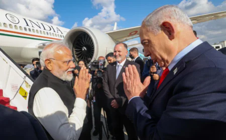प्रधानमंत्री मोदी की ऐतिहासिक इजरायल यात्रा संपन्न: 'स्पेशल स्ट्रेटेजिक पार्टनरशिप' पर लगी मुहर