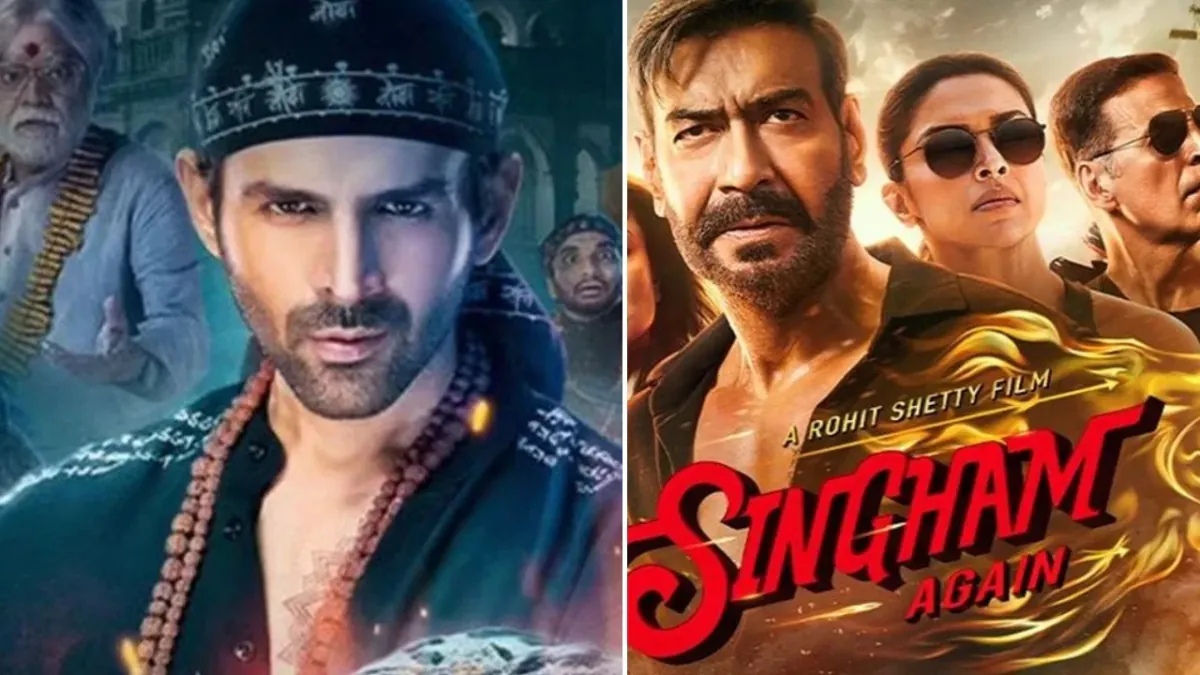 दिवाली पर बॉक्स ऑफिस पर होगी ‘सिंघम अगेन’ और ‘भूल भुलैया 3’ की टक्कर