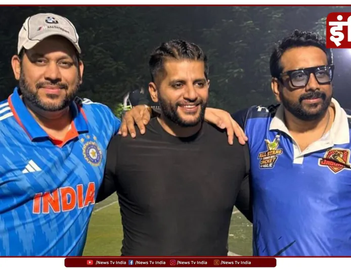 ऑल स्टार्स टेनिस लीगः राजस्थान जगुआर के मालिक और निर्माता अनिल जैन, कप्तान करणवीर बोहरा और डीके ने पहली बार टीम एंथम गाने के लिए संगीत में हाथ आजमाया! 