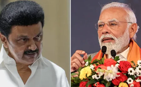 तमिलनाडु पहुंचे पीएम मोदी का सीएम स्टालिन पर तीखा हमला, बोले - 'तमिल गौरव की बात करने वाले अंग्रेजी में करते हैं हस्ताक्षर'