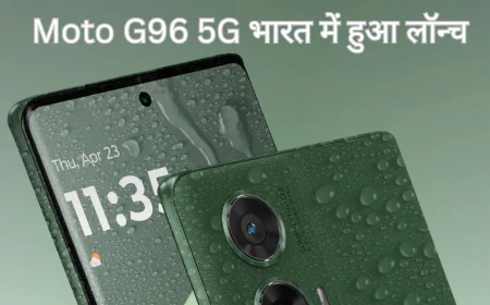 Moto G96 5G अब water प्रोटेक्शन और सुपर प्रोसेसर के साथ , सस्ती कीमत में लाएं घर