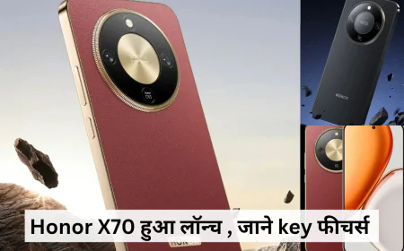 कंपनी का न्यू मॉडल Honor X70 50Mp कैमरा , वायरलेस चार्जर के साथ कई कलर्स में हुआ लॉन्च