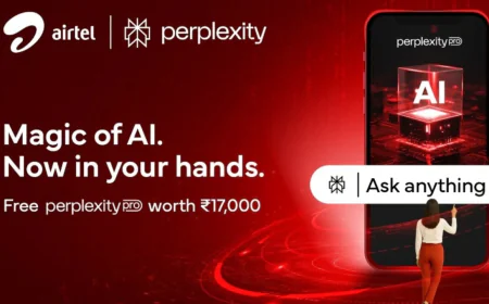 Airtel की तरफ से तोहफा फ्री में मिलेगा 1 साल Perplexity Pro , जानें क्या है फायदे