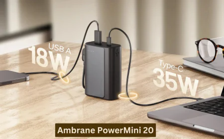 अम्ब्रेन पावरमिनी 20 पावरबैंक हुआ लॉन्च तेज़ चार्जिंग और स्टाइल का मिलेगा शानदार मेल