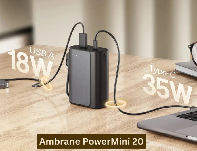 अम्ब्रेन पावरमिनी 20 पावरबैंक हुआ लॉन्च तेज़ चार्जिंग और स्टाइल का मिलेगा शानदार मेल