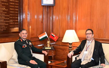 लद्दाख के सीमावर्ती इलाकों के विकास पर बड़ा जोर, सेना प्रमुख और मुख्य सचिव के बीच अहम बैठक