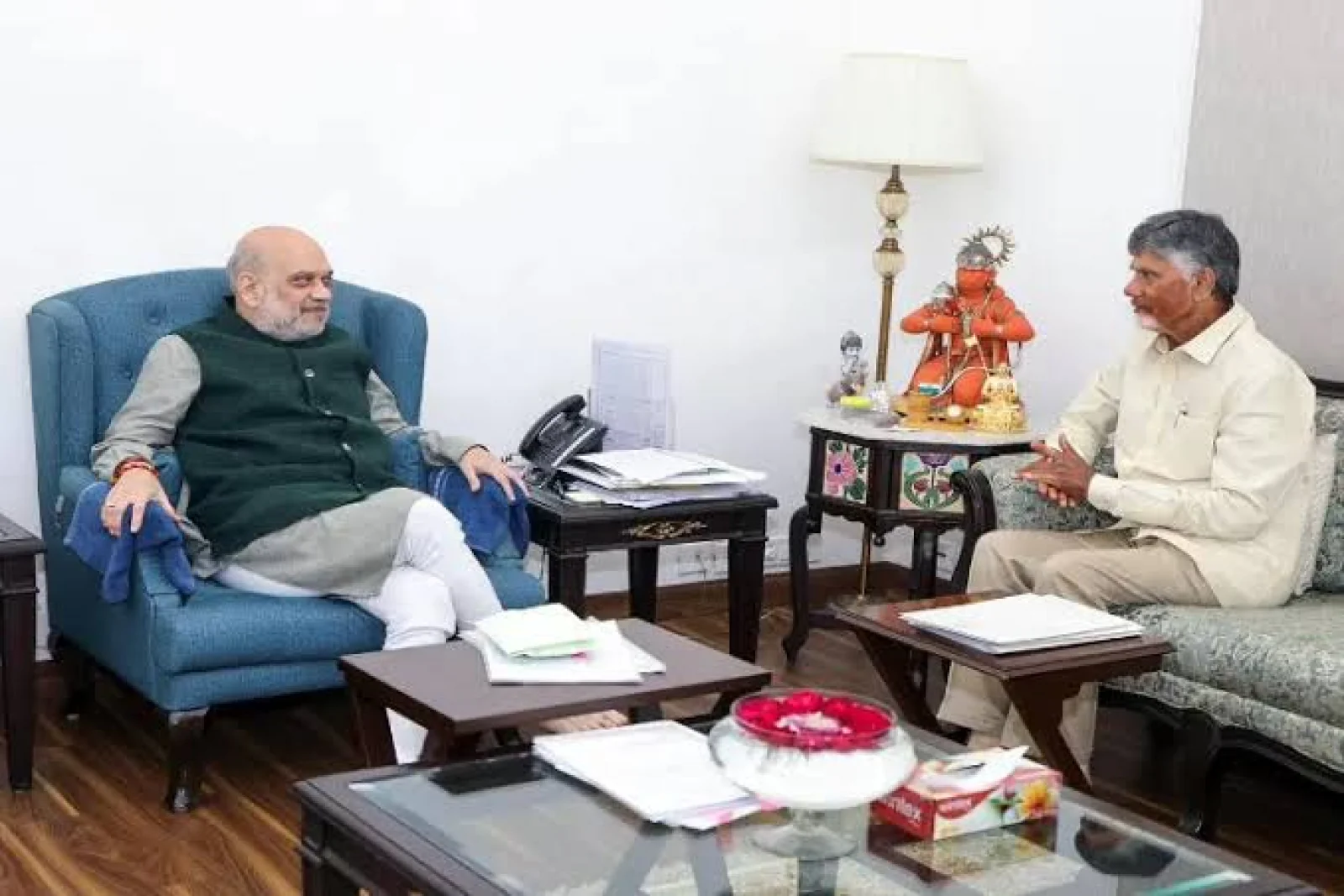 Chandrababu Naidu in Delhi: अमरावती को 'स्थायी राजधानी' का दर्जा देने की मांग, अमित शाह से मिले चंद्रबाबू नायडू