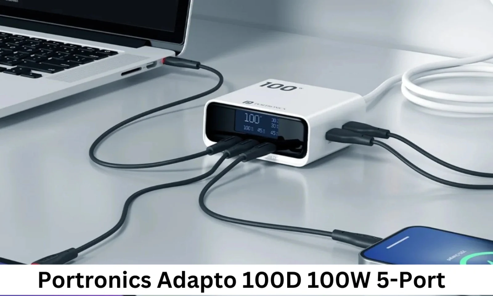 पोर्ट्रॉनिक्स एडाप्टो 100डी 100W 5 पोर्ट वाला डेस्कटॉप चार्जर हुआ लॉन्च