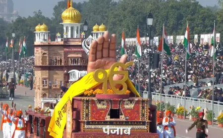 कर्तव्य पथ पर पंजाब की झांकी ने गुरु तेग़ बहादुर साहिब की शहादत को किया नमन