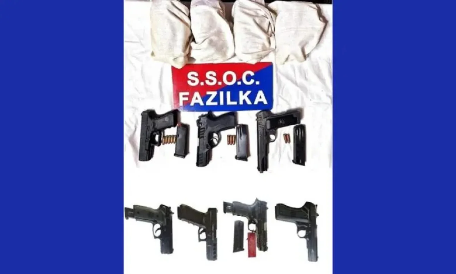 पंजाब पुलिस की बड़ी कामयाबी: फाजिल्का में हेरोइन और विदेशी हथियारों के साथ तस्कर गिरफ्तार