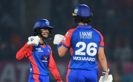 डब्ल्यूपीएल 2026 एलिमिनेटर: दिल्ली कैपिटल्स ने गुजरात जायंट्स को 7 विकेट से हराया, लगातार चौथी बार फाइनल में पहुंची