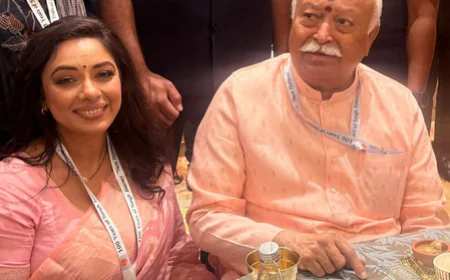 मुंबई में संघ के शताब्दी समारोह में उमड़ा बॉलीवुड, मोहन भागवत के विचारों से प्रेरित हुईं 'अनुपमा' और शिल्पा शेट्टी