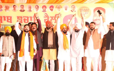 अमृतसर रैली में बोले सीएम नायब सिंह सैनी; "पंजाब भारत की आत्मा है, इसे नशे और असुरक्षा से बचाना जरूरी"