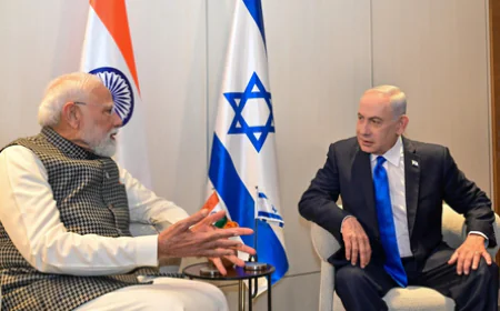 प्रोटोकॉल किनारे, दोस्ती सबसे पहले! नेतन्याहू ने हिंदी में किया मोदी का स्वागत