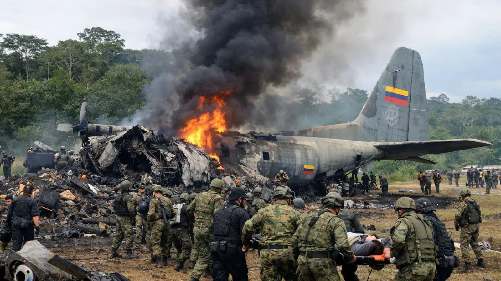 कोलंबिया में सेना का हर्क्यूलीस C-130 विमान क्रैश: 66 सैनिकों की मौत, अमेजन के घने जंगलों में मची चीख-पुकार