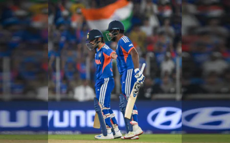 टी20 वर्ल्ड कप 2026 फाइनल: भारत ने खड़ा किया रनों का हिमालय; संजू, अभिषेक और ईशान के तूफान में उड़ा न्यूजीलैंड, जीत के लिए 256 का लक्ष्य