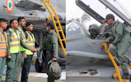 वायुसेना प्रमुख अमरप्रीत सिंह की आदमपुर विज़िट: मिग-29 में भरी उड़ान, परखीं सीमावर्ती एयरबेस की क्षमताएं