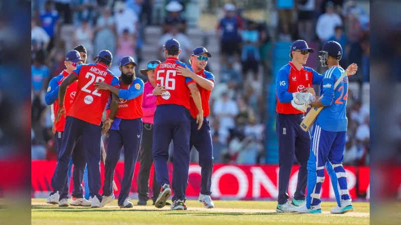 IND vs ENG 5th T20: टीम इंडिया का क्लीन स्वीप जैसा हाल, इंग्लैंड ने 56 रन से हराकर 4-0 से जीती सीरीज