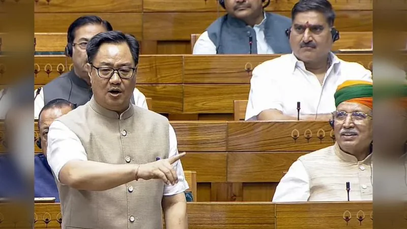 NEET Controversy In Parliament: राज्यसभा में NEET पर फिर हंगामा, किरेन रिजिजू बोले- सरकार चर्चा को तैयार, विपक्ष शर्तों पर अड़ा