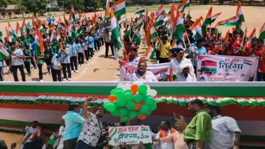 तिरंगा लेकर सड़कों पर उतरे छात्र और शहरवासी, जहानाबाद में हर घर तिरंगा यात्रा में दिखा देशभक्ति का जोश