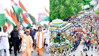 Gorakhpur Tiranga Yatra : गोरखपुर की सड़कों पर दिखा देशभक्ति का जोश, CM योगी ने संभाली तिरंगा यात्रा की कमान