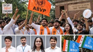 DUSU Election 2026: ABVP ने जीती 3 सीटें, NSUI का खाता नहीं खुला; दीपांशु शौकीन की जीत ने चौंकाया